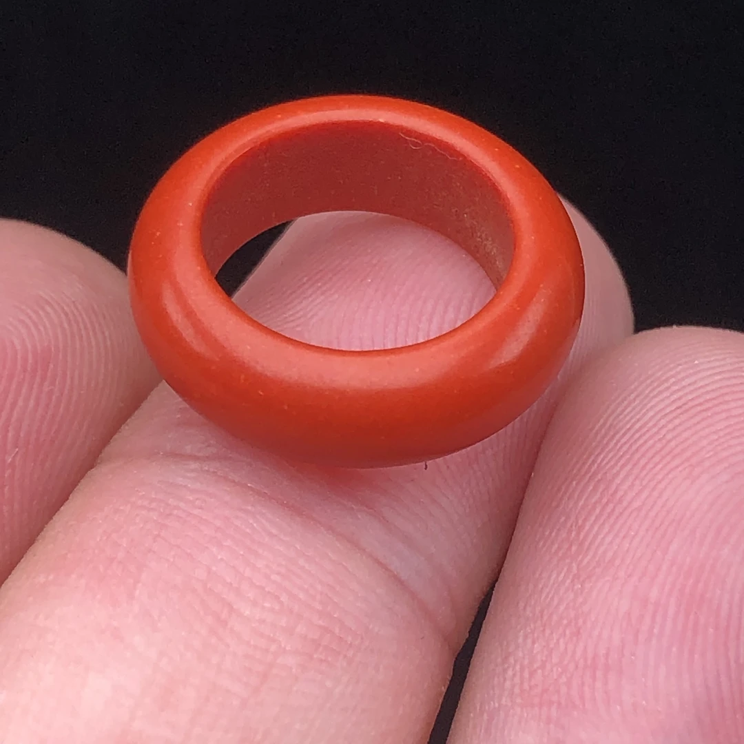 102满色满肉南红跑环18*13mm