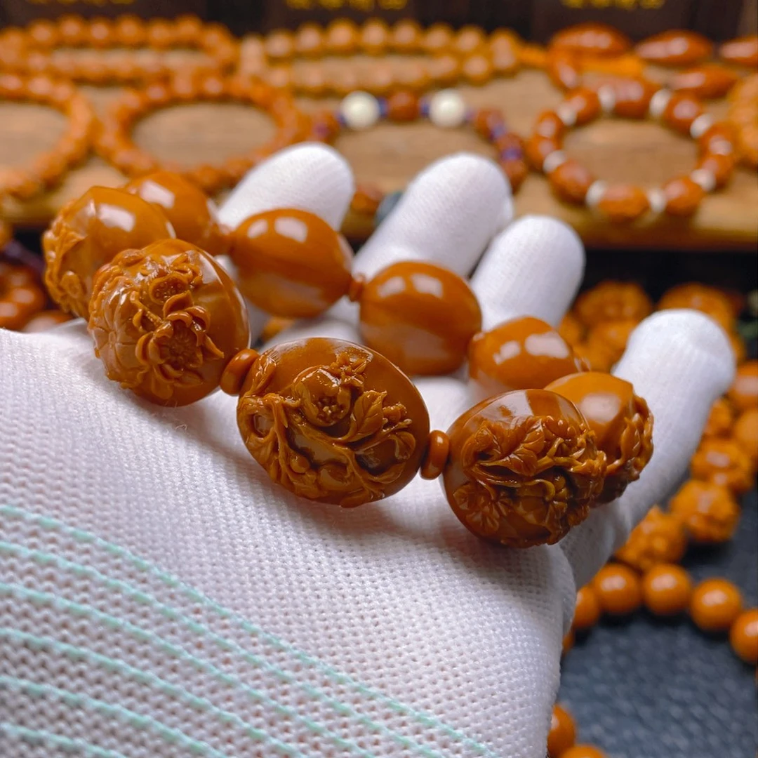 手串/手链橄榄核许忠英20×23铁核～丰收，四季平安