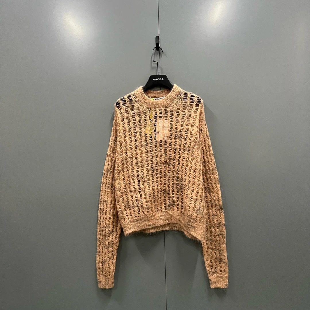 （jp）119 Acne Studios 桃橘镂空针织衫 M码/全新