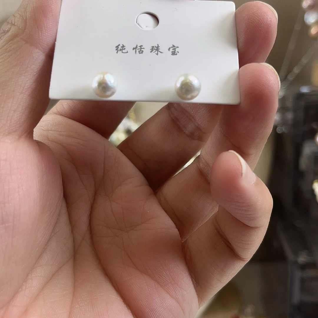 淡水珍珠耳饰未镶嵌【纯恬】