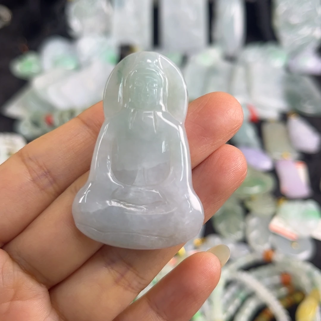 翡翠未镶嵌吊坠(不含链)瑕疵