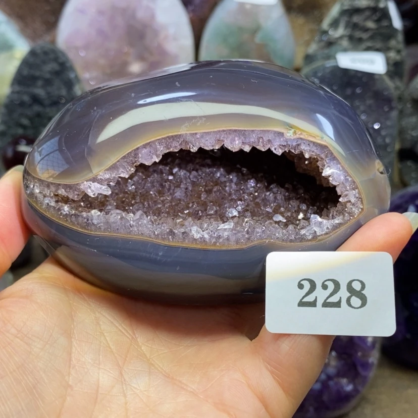 【闪购商品】未镶嵌大型摆件（非配饰）紫晶修补放漏