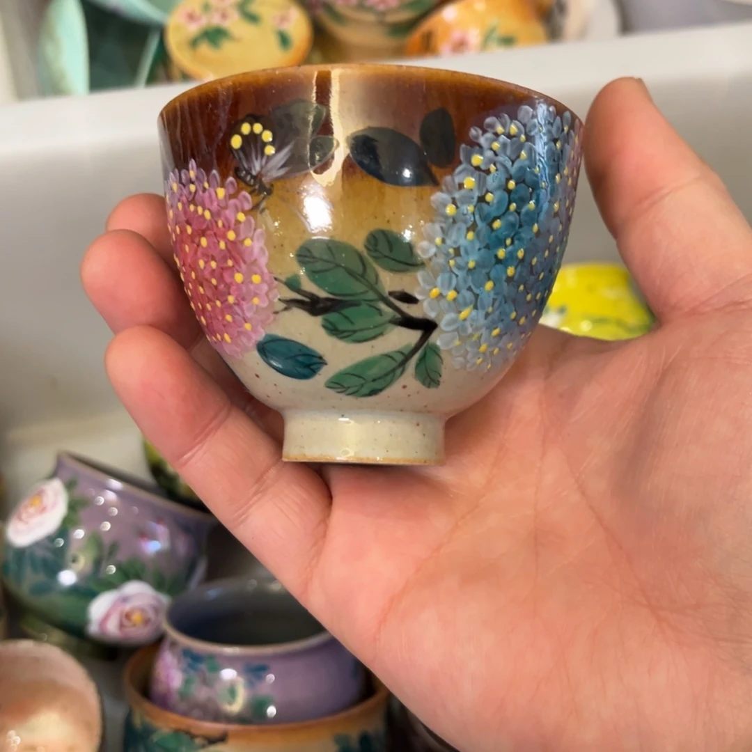 景德镇柴烧手工手绘陶瓷