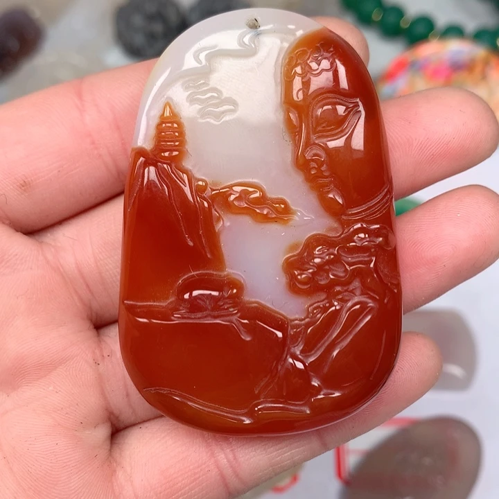 玛瑙/玉髓颈饰未镶嵌喜**妍