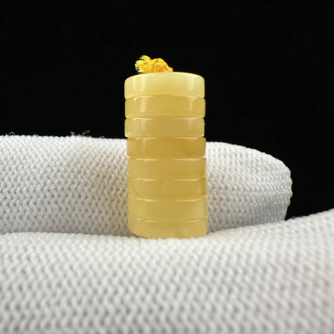 K3868天然原矿蜜蜡 隔片9mm支持复检假一罚十