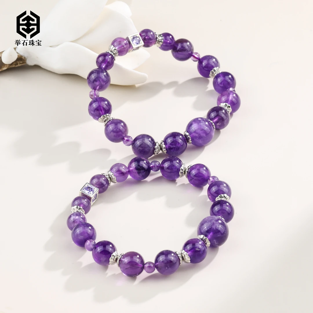 【举石珠宝】T0716-1332-46水晶合金手串（一件/多样性/约4-11mm+）J