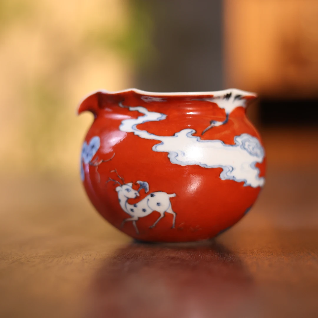 【见珊】鹤鹿同春公道杯（霖溪0168）