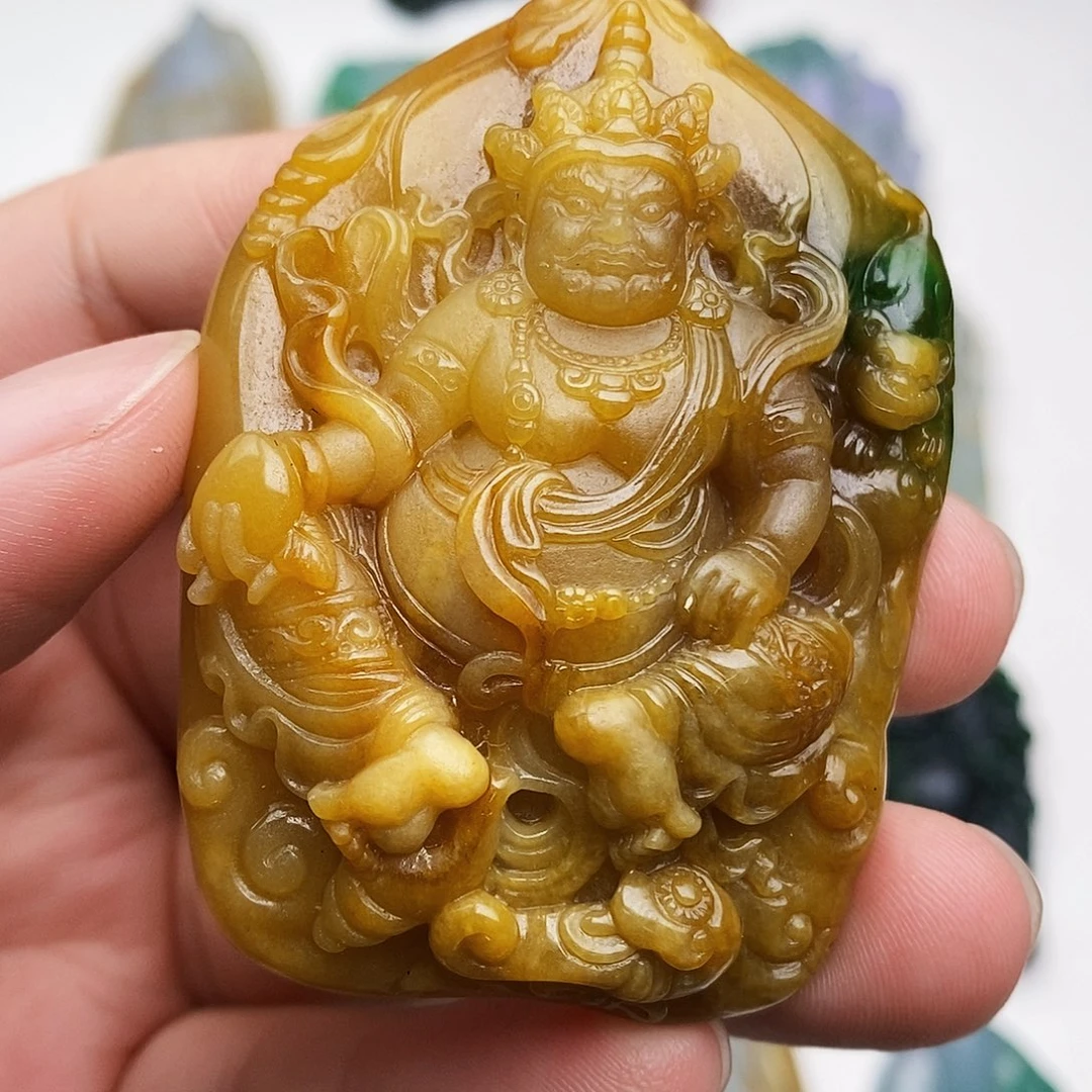 定制翡翠未镶嵌翡翠黄财神