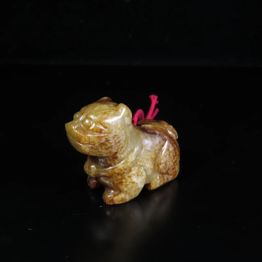 清代玉虎/MZ134023/和田玉/民族文物