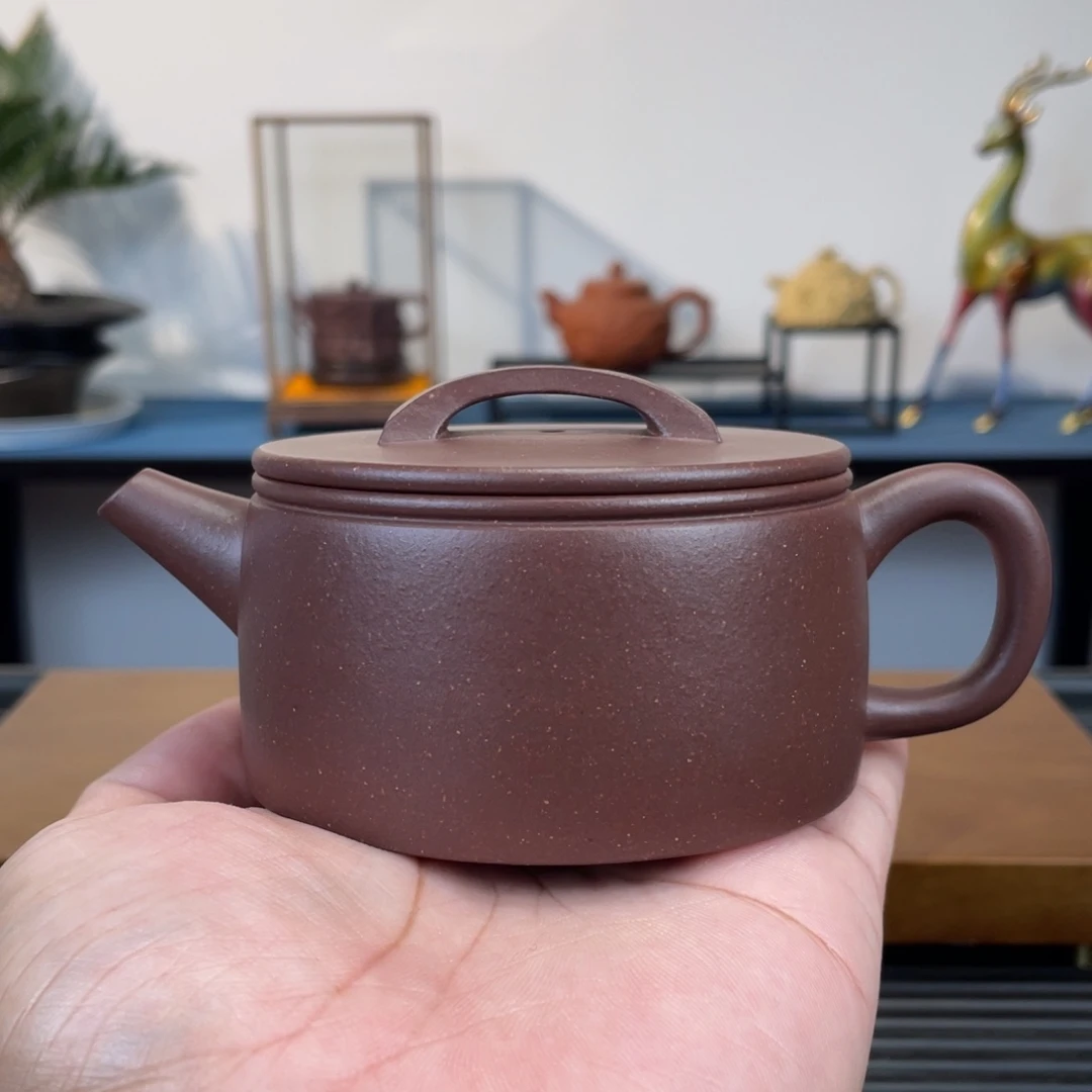 茶壶紫砂底槽青汉瓦200cc