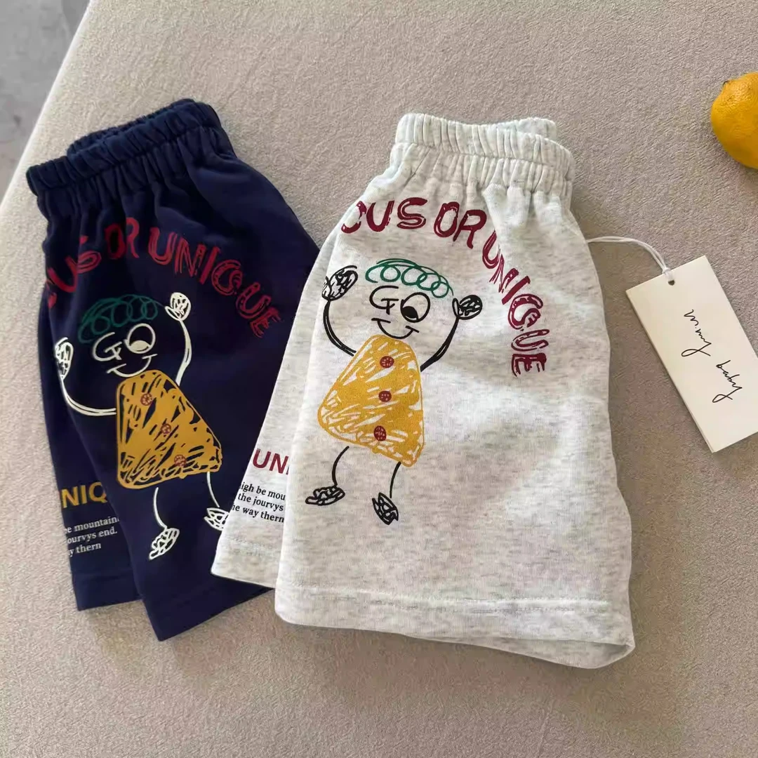 儿童短裤裤子男童外穿2025夏季新款小童卡通中裤潮宝宝五分裤女童