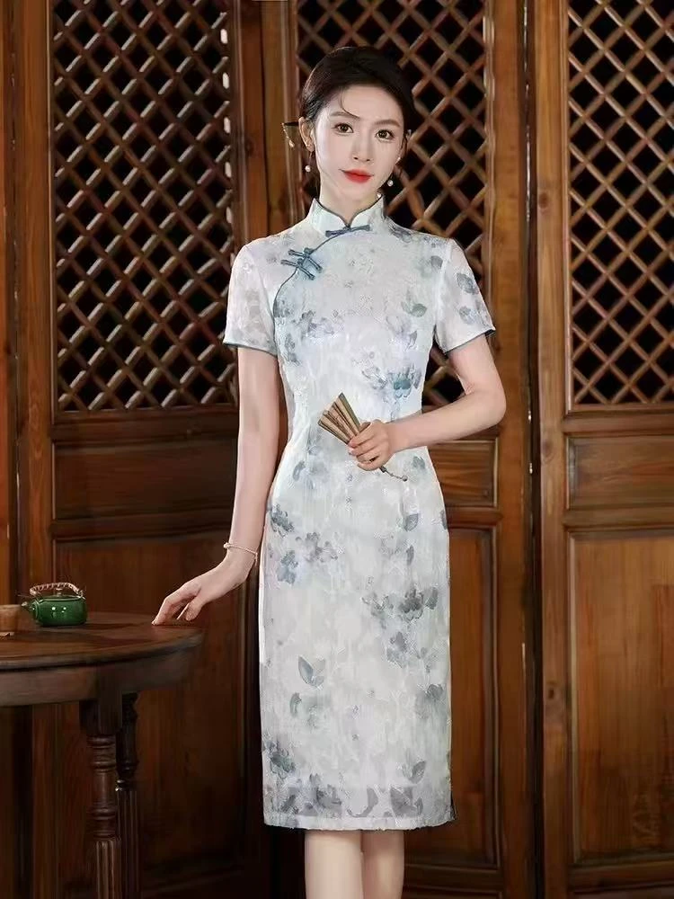 R0001-R0100（直播间款式编码为准）夏季新款连衣裙收腰裙子显瘦