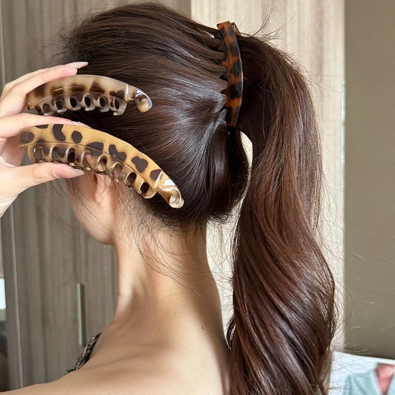 网红气质大号发量多!高马尾香蕉夹 马尾显发量蓬松神器马尾夹