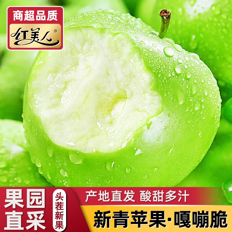 【新品上市】头茬山西青苹果4斤 新鲜水果现摘酸甜清脆孕妇水果