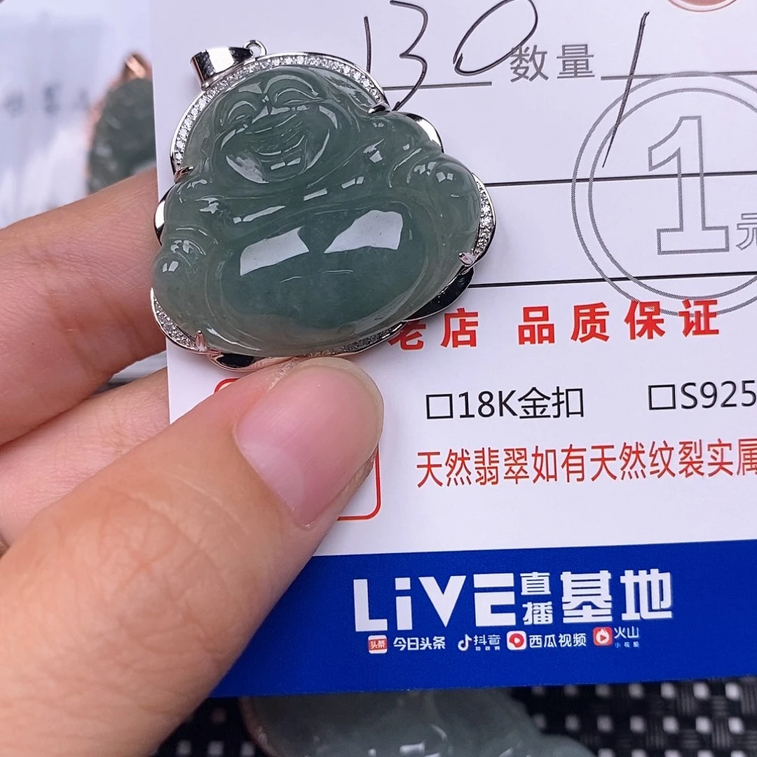 翡翠银S925镶嵌颈饰
