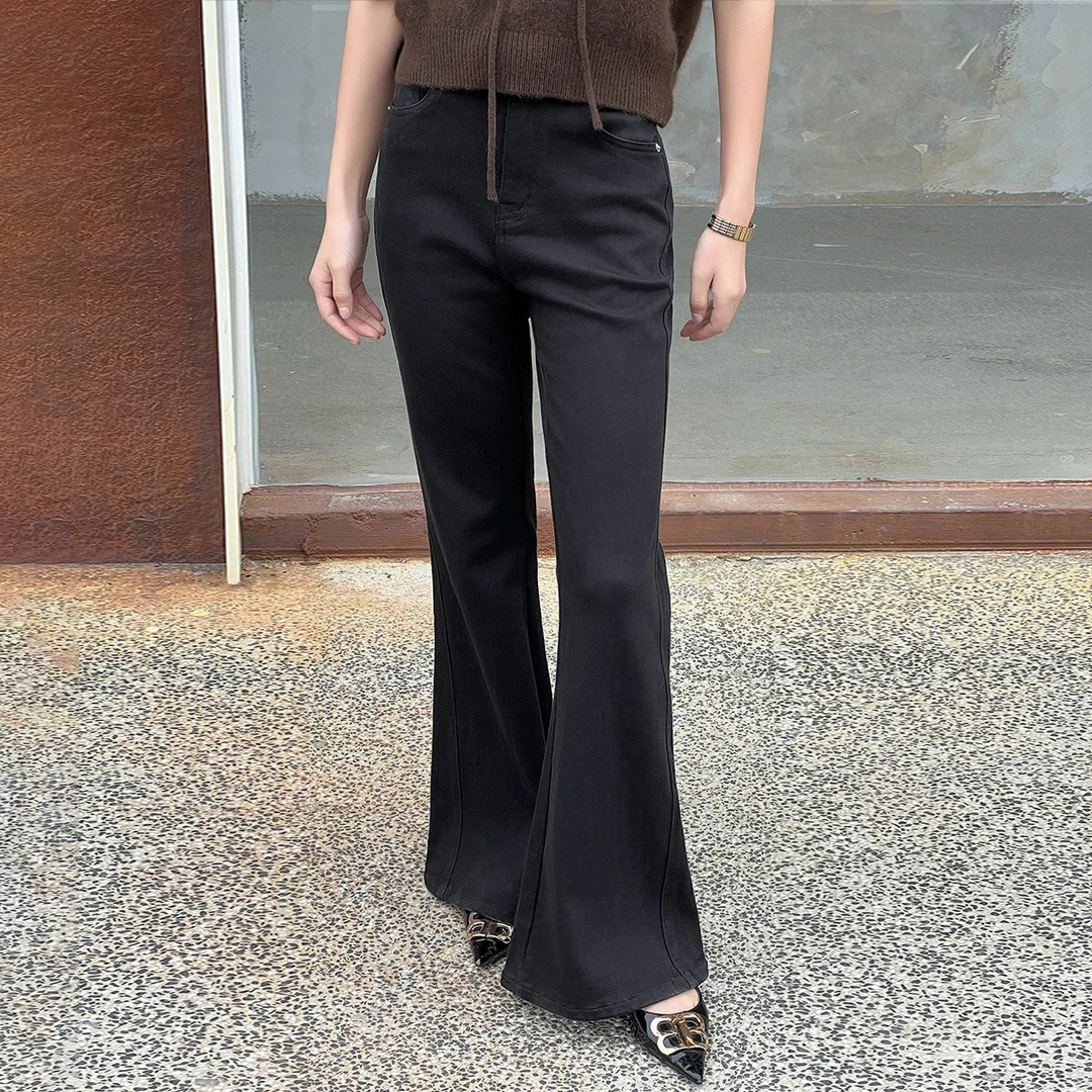 美洋｜【50系列】超模神裤 三芯纱棉弹复古喇叭裤