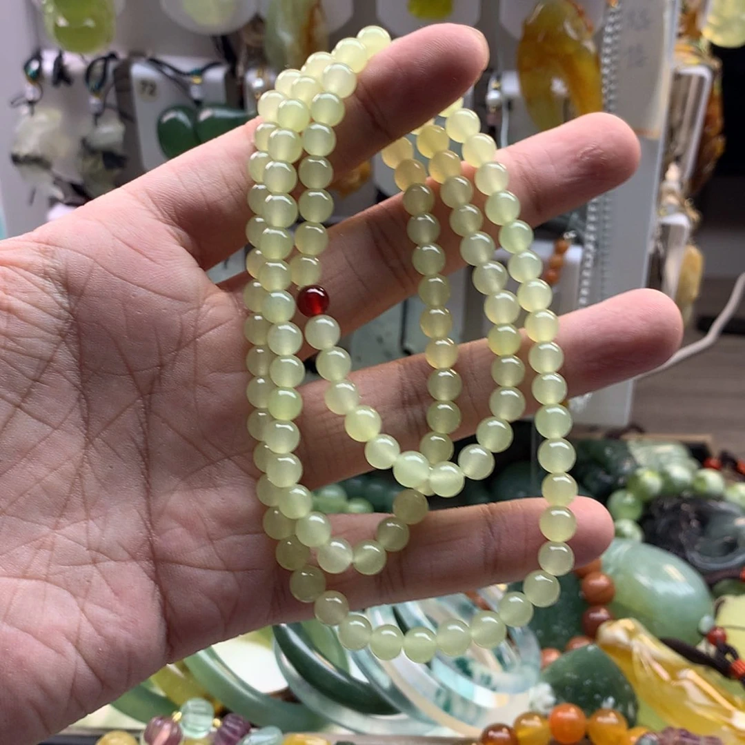 【闪购商品】蛇纹石玉未镶嵌颈饰