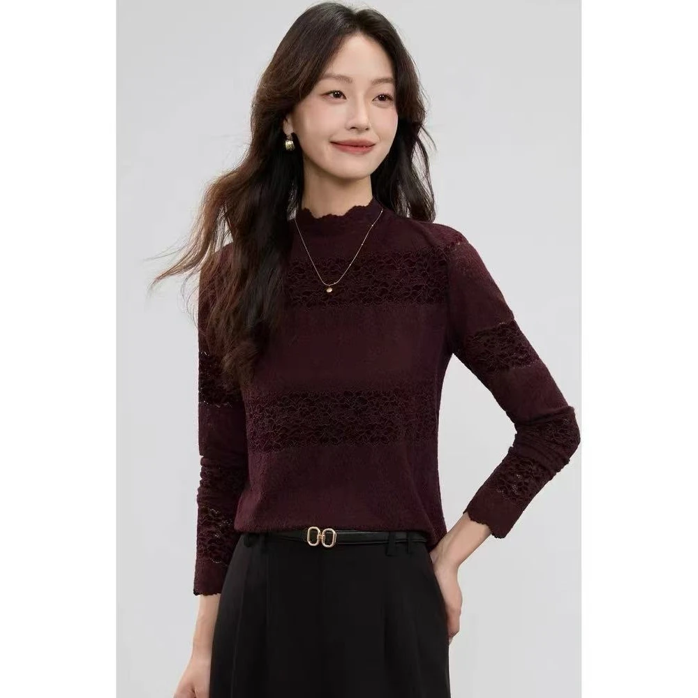 【沐子女装】M4-6077打底衫紫