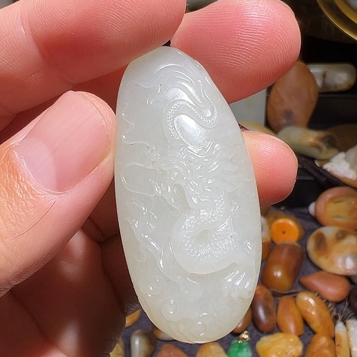 和田玉未镶嵌吊坠(不含链)