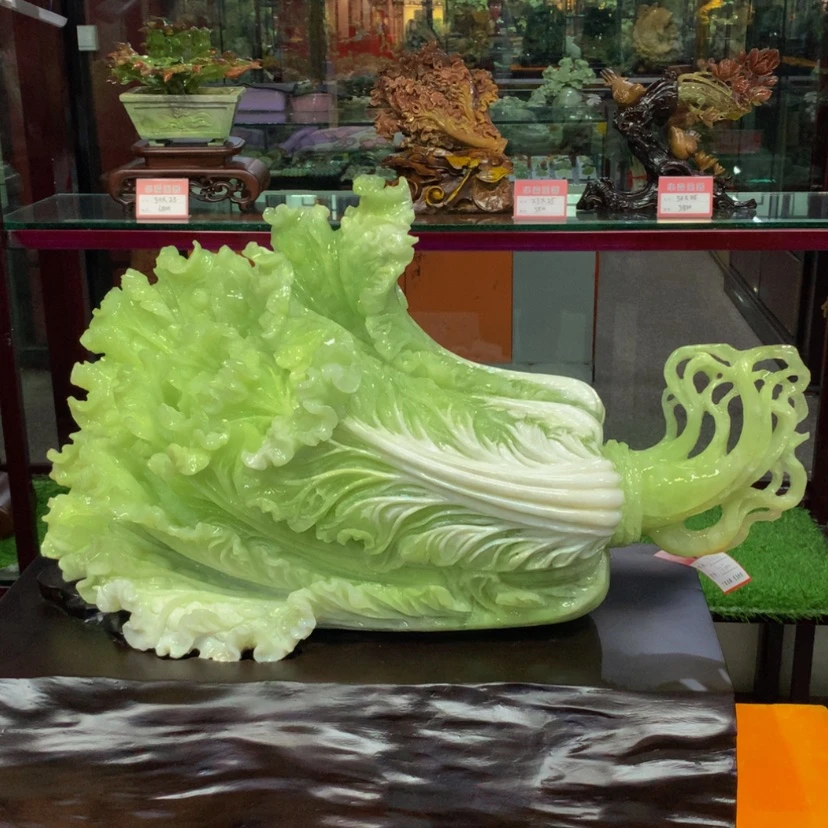 【闪购商品】未镶嵌蛇纹石玉摆件覆膜