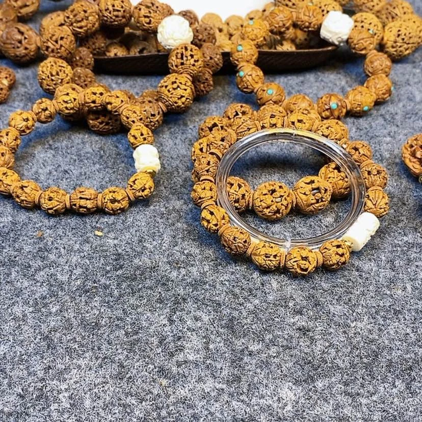 【闪购商品】核桃手串/手链肥**猫桃核雕刻