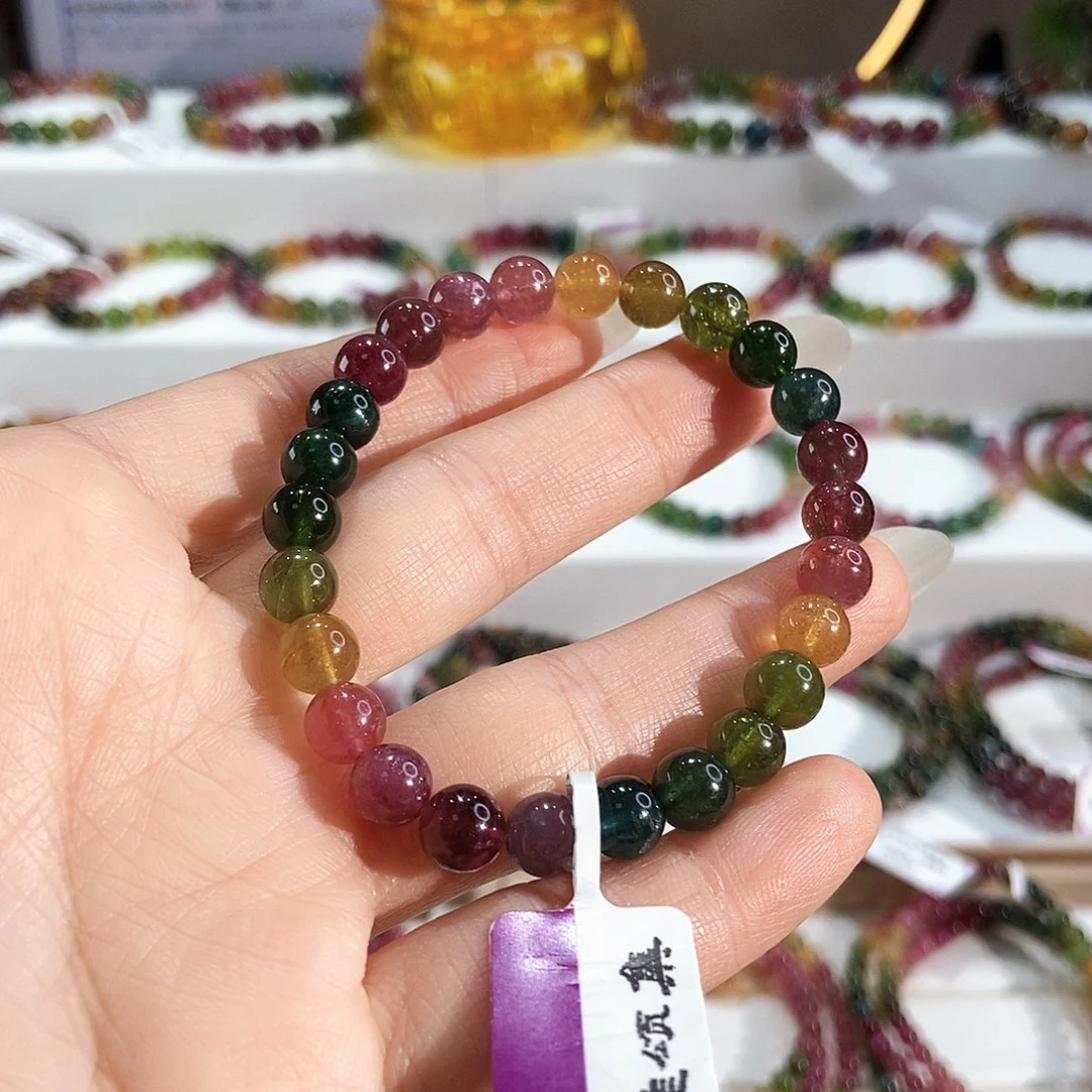 手链碧玺未镶嵌G2141素圈颜色微差