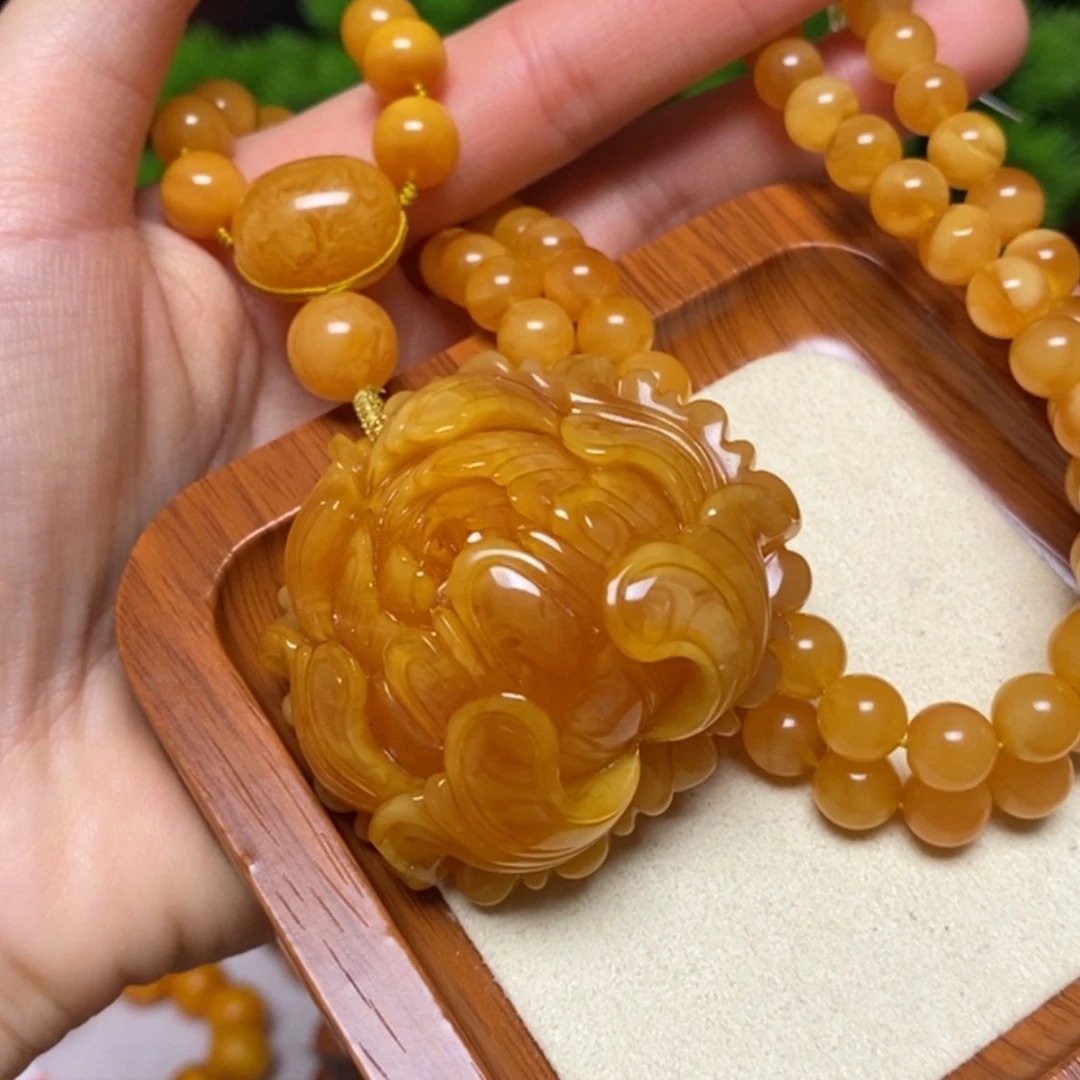 【闪购商品】蜜蜡颈饰未镶嵌项链