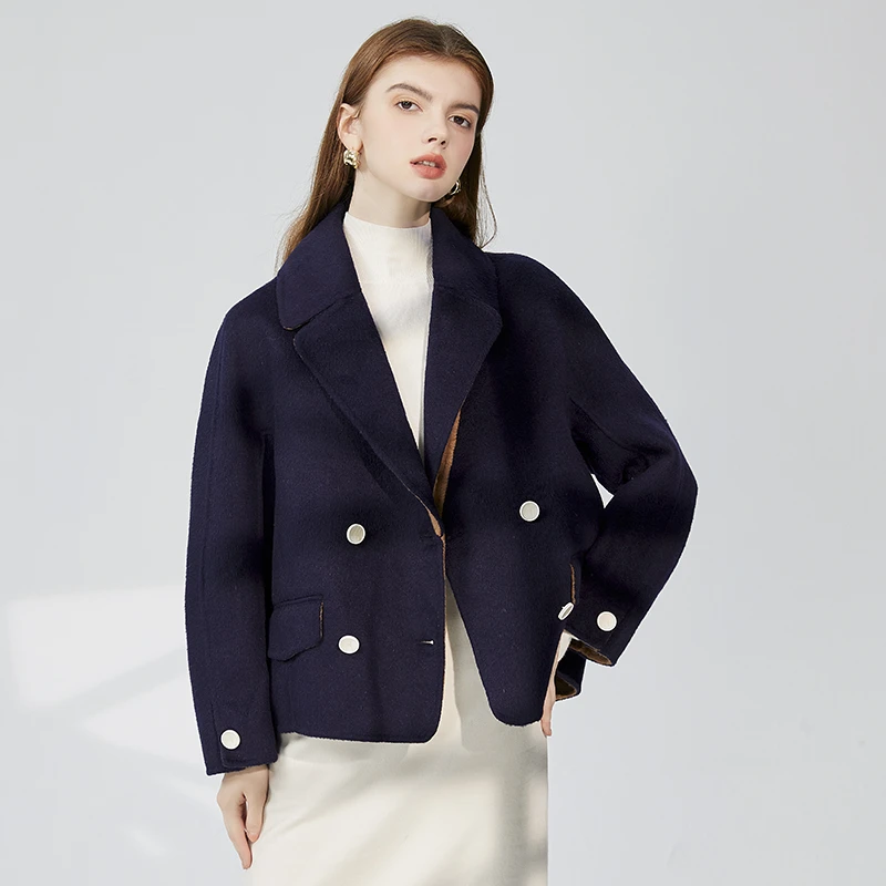 7561【梵系列】双面呢大衣W218D22388