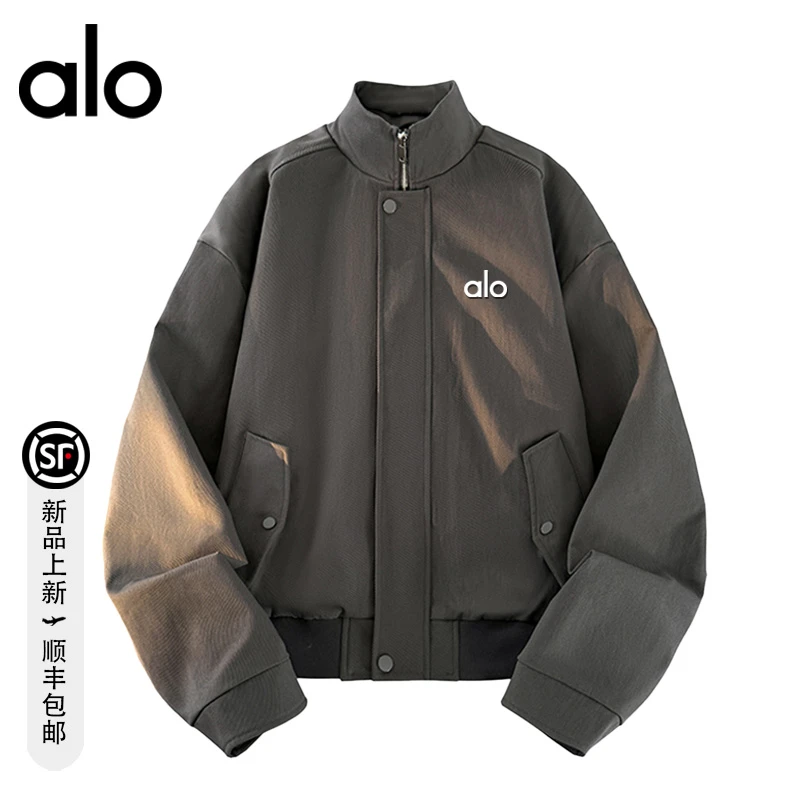 【官方奥特莱斯】品牌折扣 美式休闲简约冲锋衣宽松立领夹克外套男