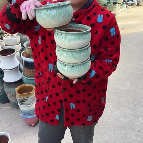 口16高10瑕疵四个盆子