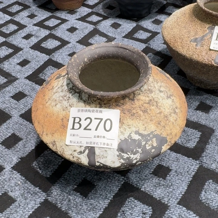 琥***熙瓷片景德镇高温花器编码270高23口10默认无孔