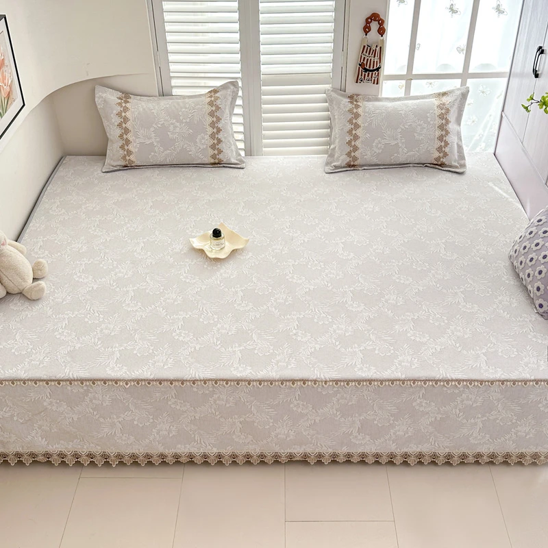 定做高端雪尼尔榻榻米床盖 防滑A类母婴级四季通用大炕专用床单