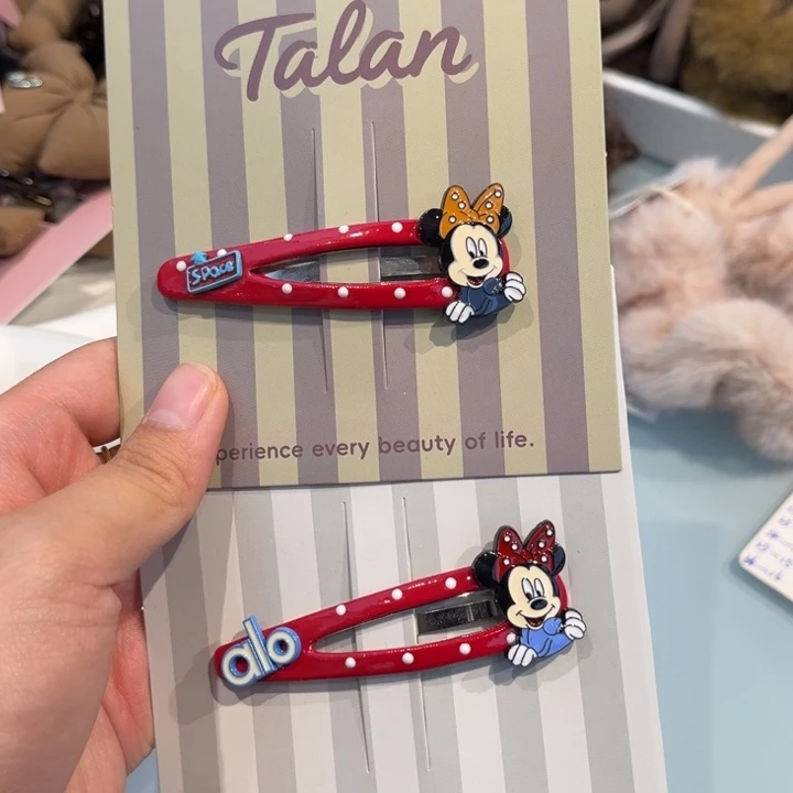 布艺铁合金发夹2个