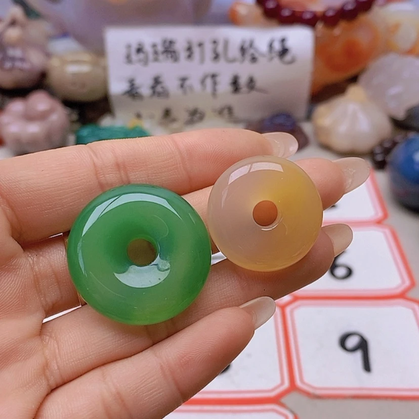 【闪购商品】未镶嵌玛瑙/玉髓珠宝半成品说***子