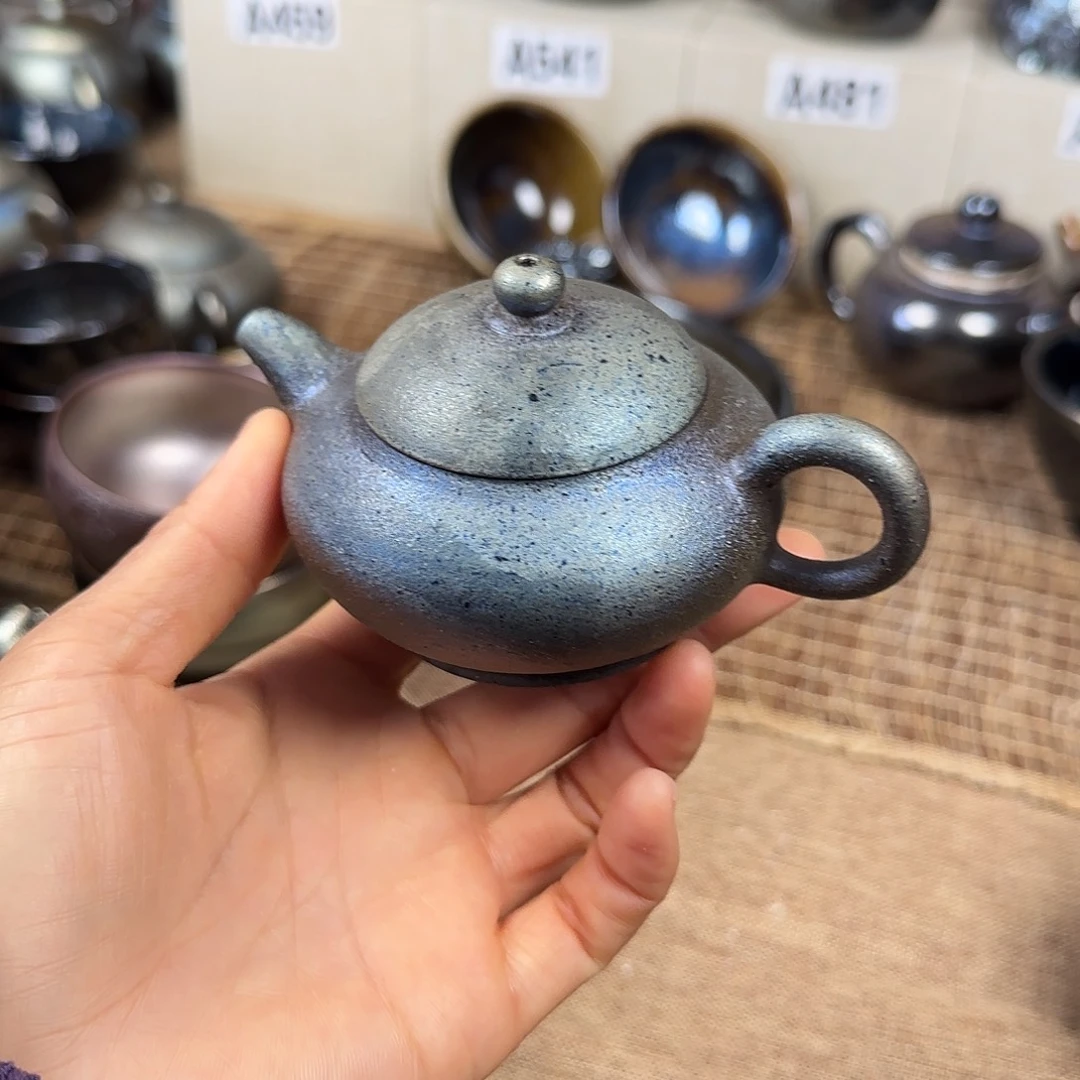 云南建水紫陶古法柴烧壶