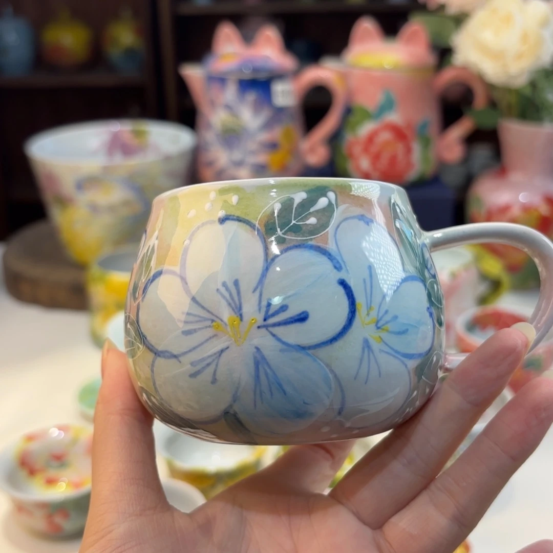 景德镇手绘高温釉下彩陶瓷茶具