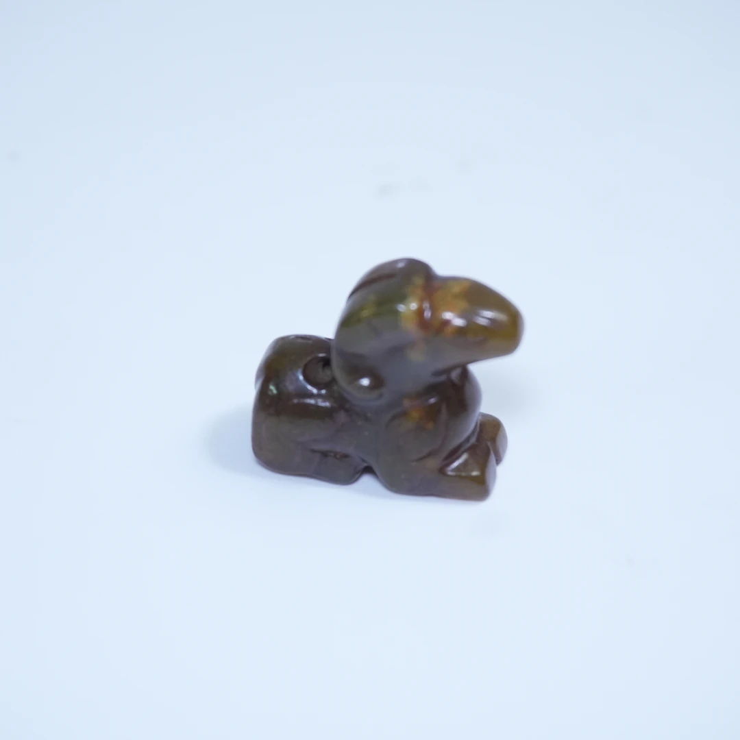 清代仿古瑞羊形玉佩（汉）432969*古玉*传承