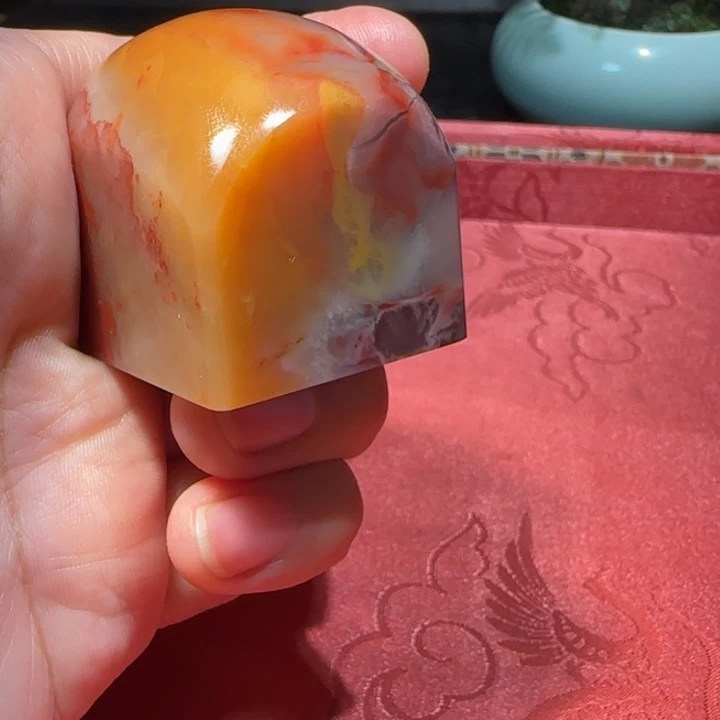 寿山石福集福寿山石印章