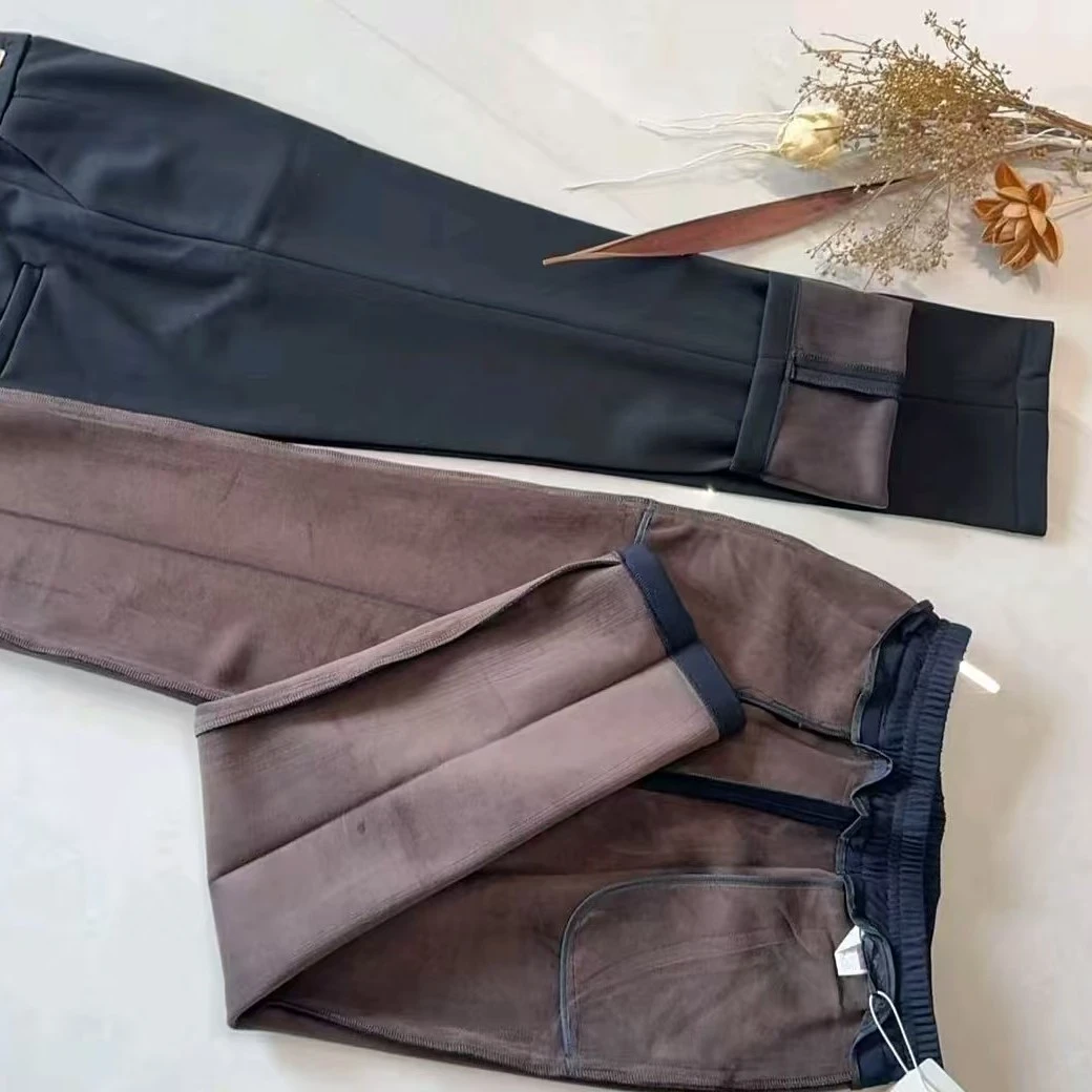 w1785冬季加绒小直筒裤（裤长98左右）