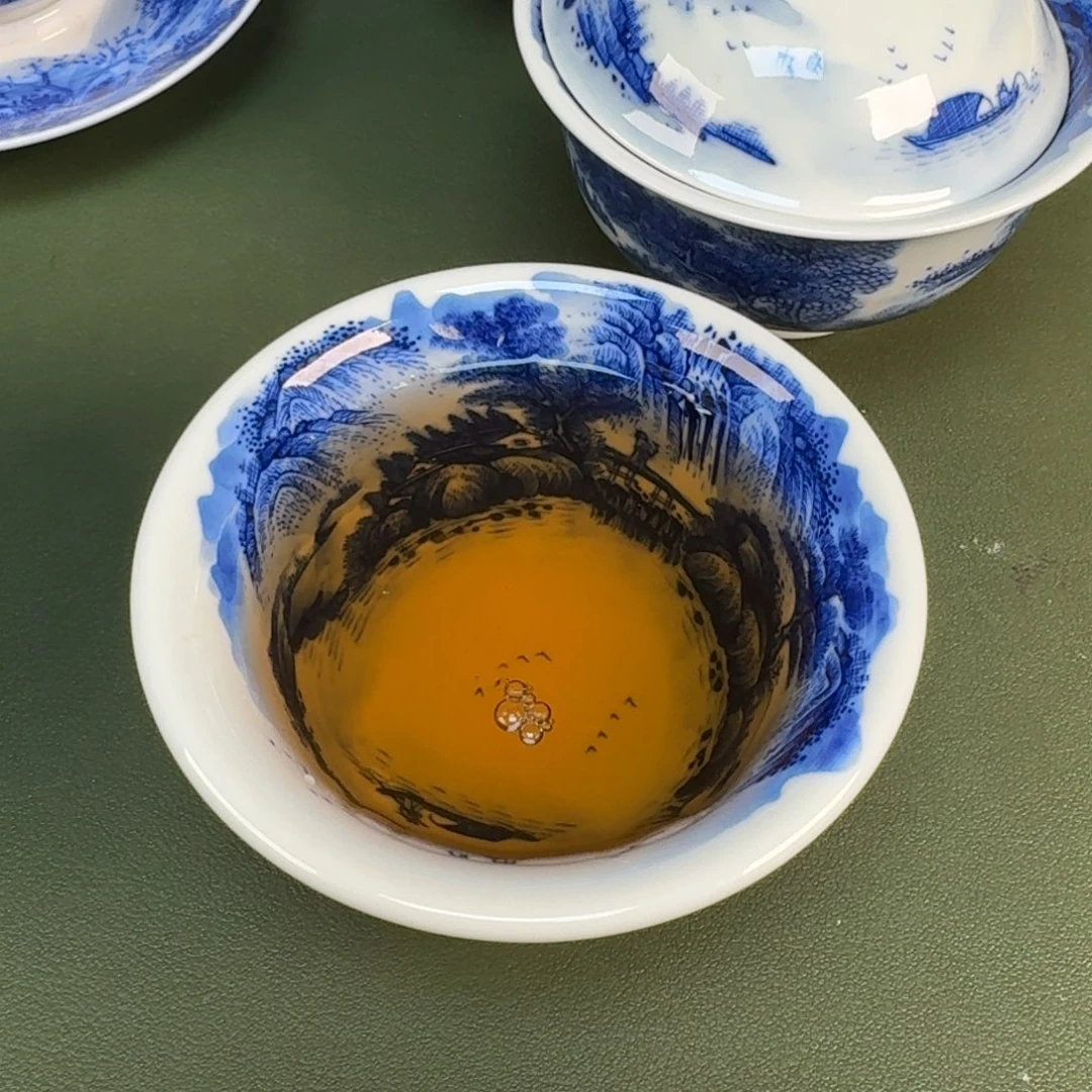 景德镇纯水绘茶具圆圆175