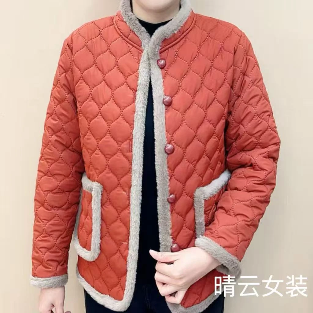 冬季中老年女装女士秋冬中年妈妈短棉服