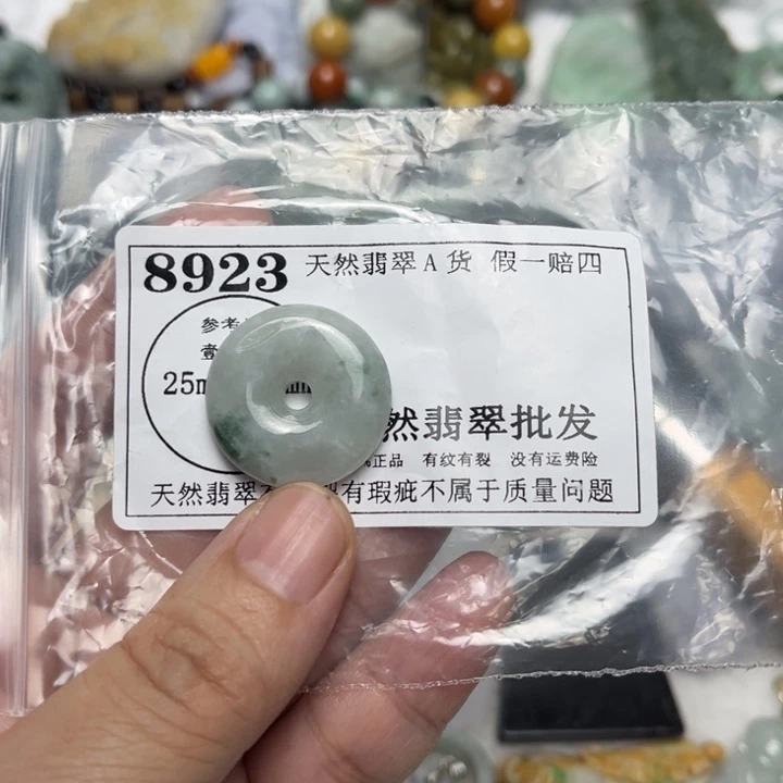 翡翠未镶嵌吊坠(不含链)8923