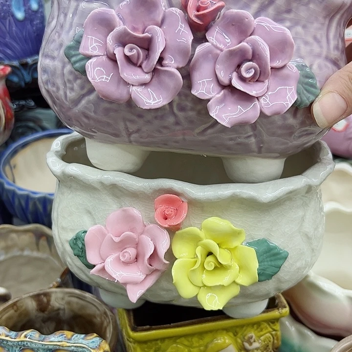 多肉绿植陶瓷花盆