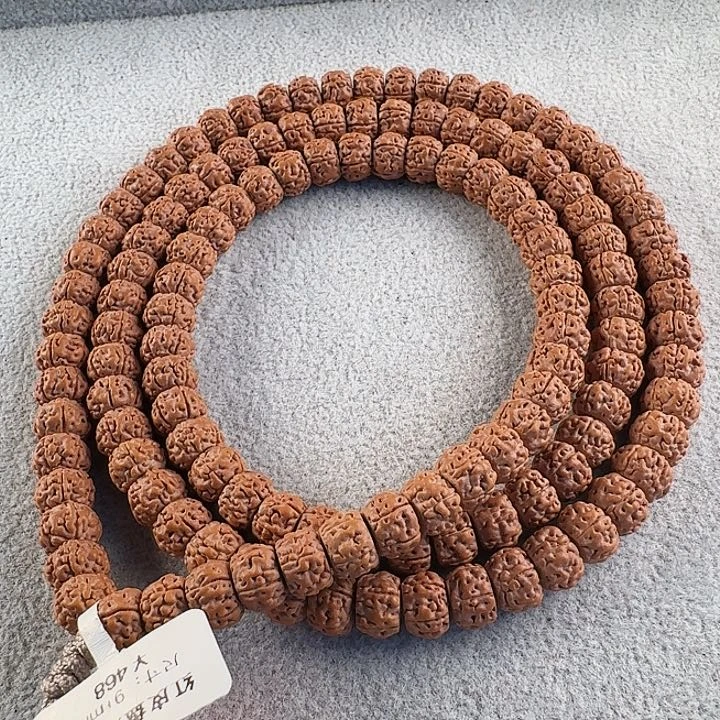 金刚菩提吊坠红皮盘龙