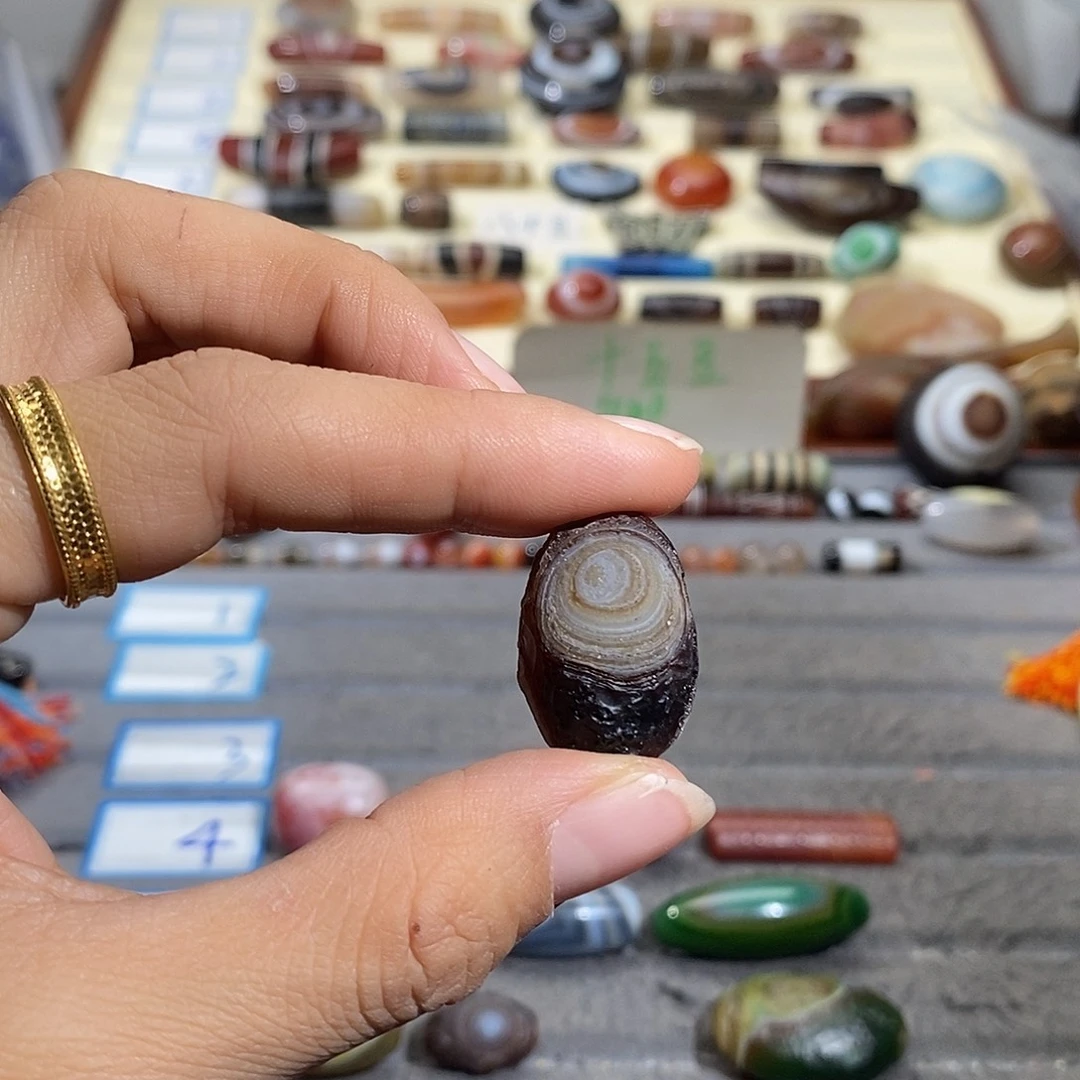 满***）玛瑙/玉髓合金颈饰