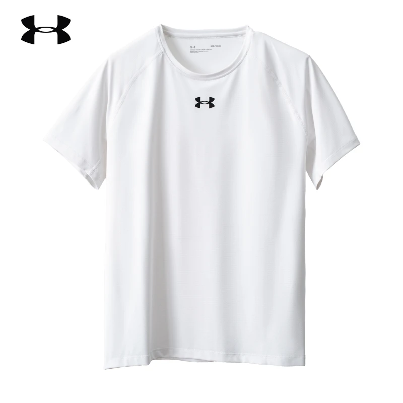 安德玛短袖男t恤男子夏季宽松冰丝透气跑步上衣健身T运动服速干衣