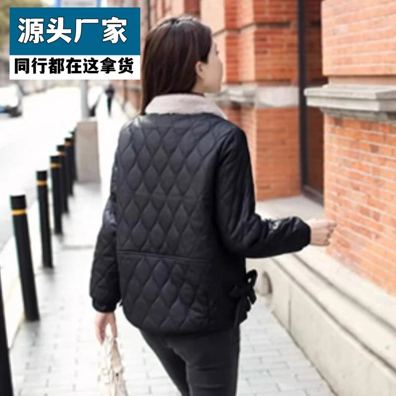 梵乐芬不裂皮免洗服女短款皮衣冬季新款时尚洋气减龄百搭加