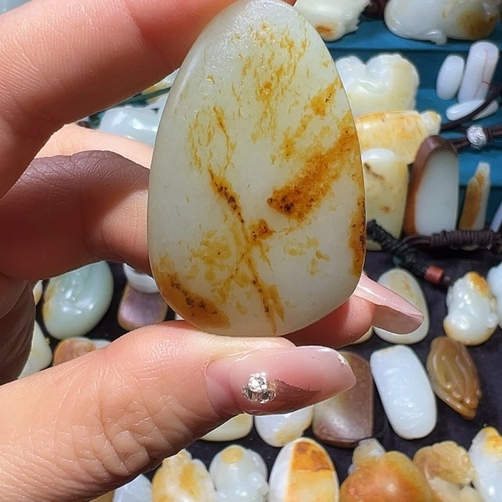 和田玉未镶嵌吊坠(不含链)