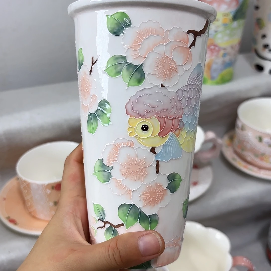手绘高温釉下彩陶瓷