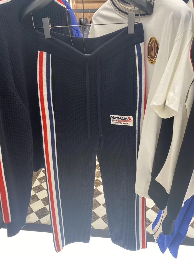 全新未使用 MONCLER 盟可睐男士palm angels联名毛裤